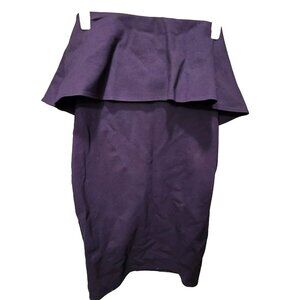 Gianni Bini dress M Medium Midi Navy Blue Sleeveless Sleek Business Skirt